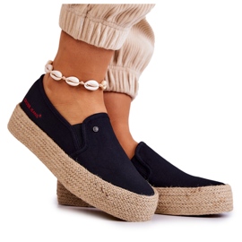 Espadrillas Da Donna Sulla Piattaforma Cross Jeans JJ2R4015C Nero