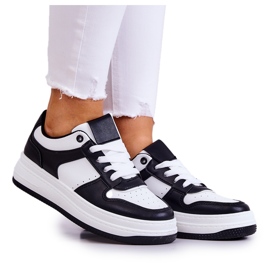 FG2 Scarpe sportive da donna bianche e nere New Haven bianco nero