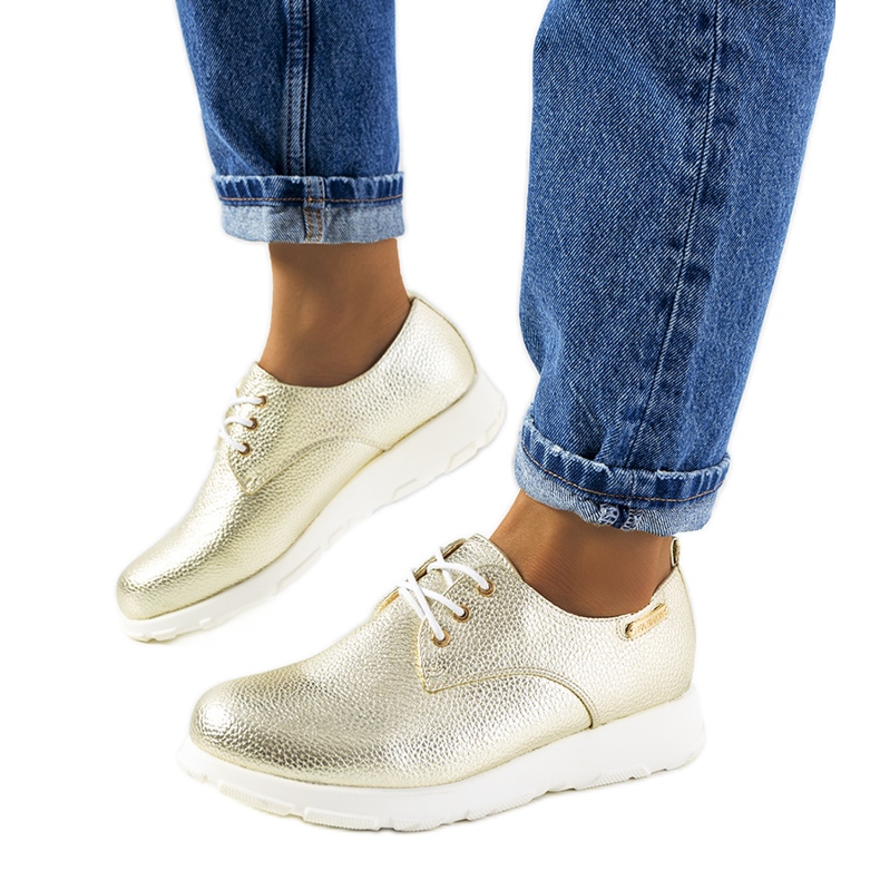 Scarpe da donna Zipfs oro d'oro