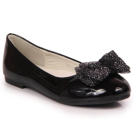 Ballerine laccate S. Barski Jr. OLI153A nere nero