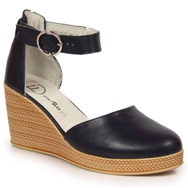 Sandali con zeppa Filippo W PAW340B blu navy
