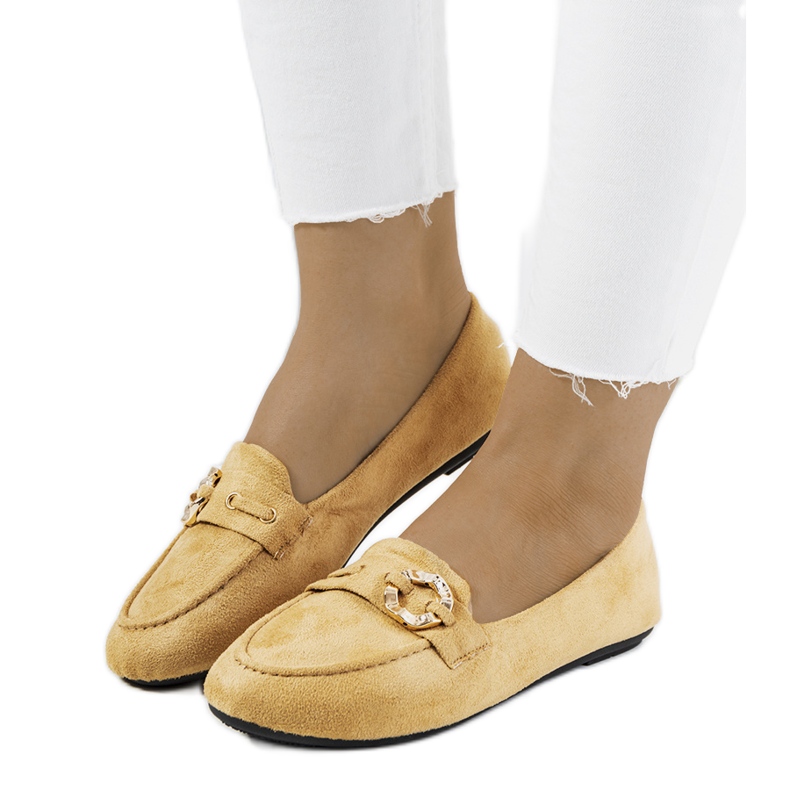 Mocassini Leila da donna beige