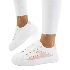 Sneakers bianche e rosa di Udinesi bianco