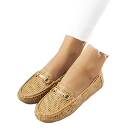 Mocassini Townley da donna Beige Marrone