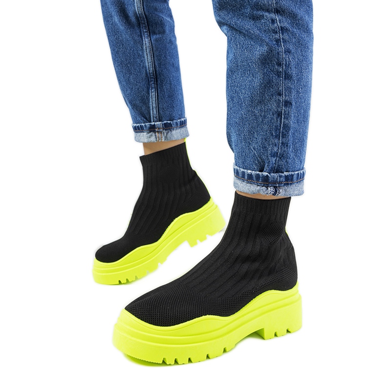 Sneakers alte nere e verdi di Marks nero