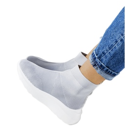 Sneakers alte grigie di Jennifer grigio