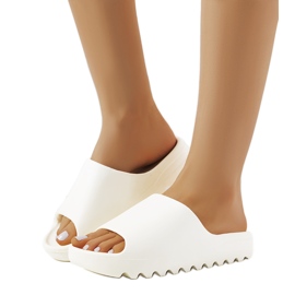 Ciabatte in gomma bianca Christinia