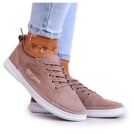 PE1 Sneakers da donna in camoscio Marrone Cloesa