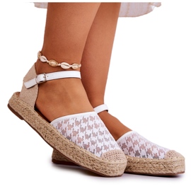 Espadrillas Da Donna Con Fibbia Bianche Charlene bianca