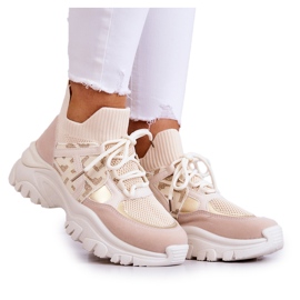 Sneakers Scarpe sportive Beige-Oro Phinell