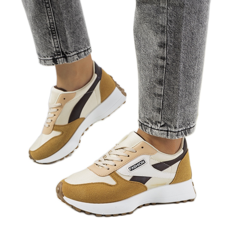 Sneakers Onorato da donna marroni beige