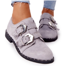 Francesina Da Donna Con Fibbie Lu Boo Grigio