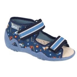Scarpe per bambini Befado gialle 350P028 blu