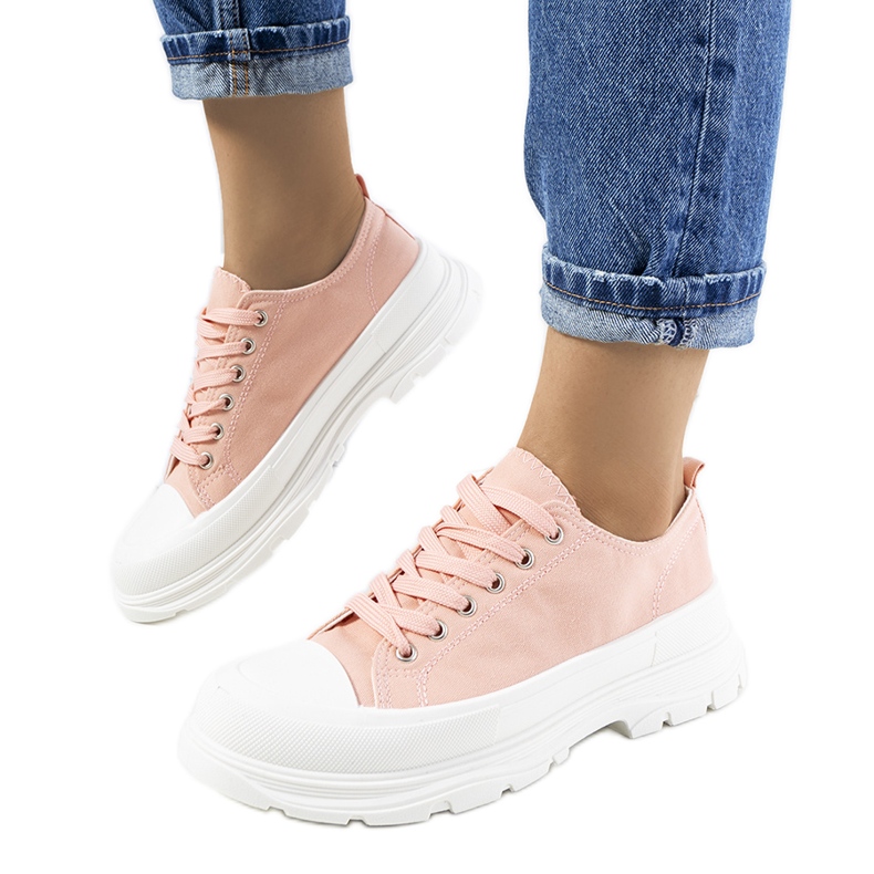 Sneakers rosa con suola spessa in Prenzel