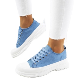 Sneakers blu con suola grossa Prenzel