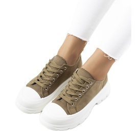 Sneakers verdi con suola grossa Prenzel verde