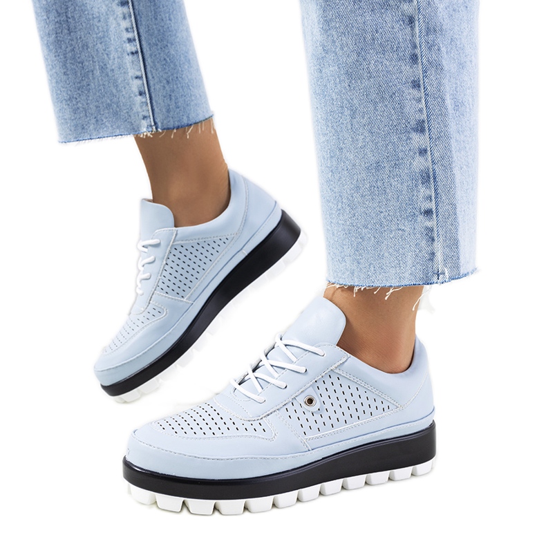 Sneakers blu traforate di Assels