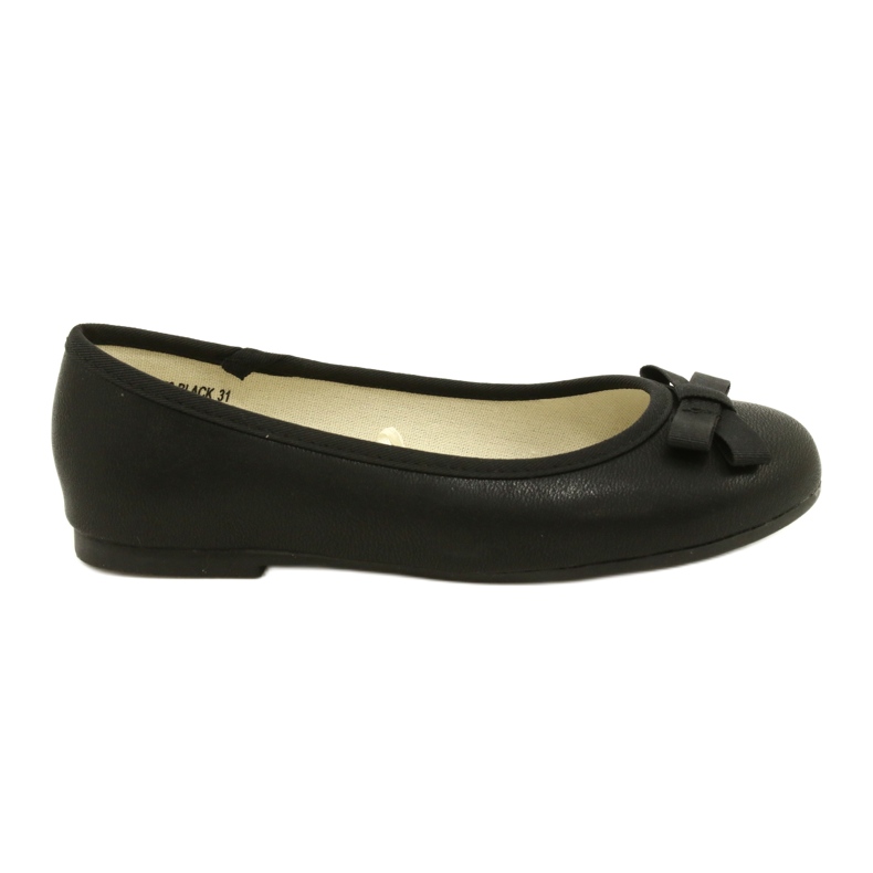Ballerine nere con fiocco nero