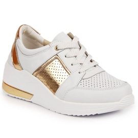 Sneakers con zeppa S. Barski W OLI162B bianco bianca
