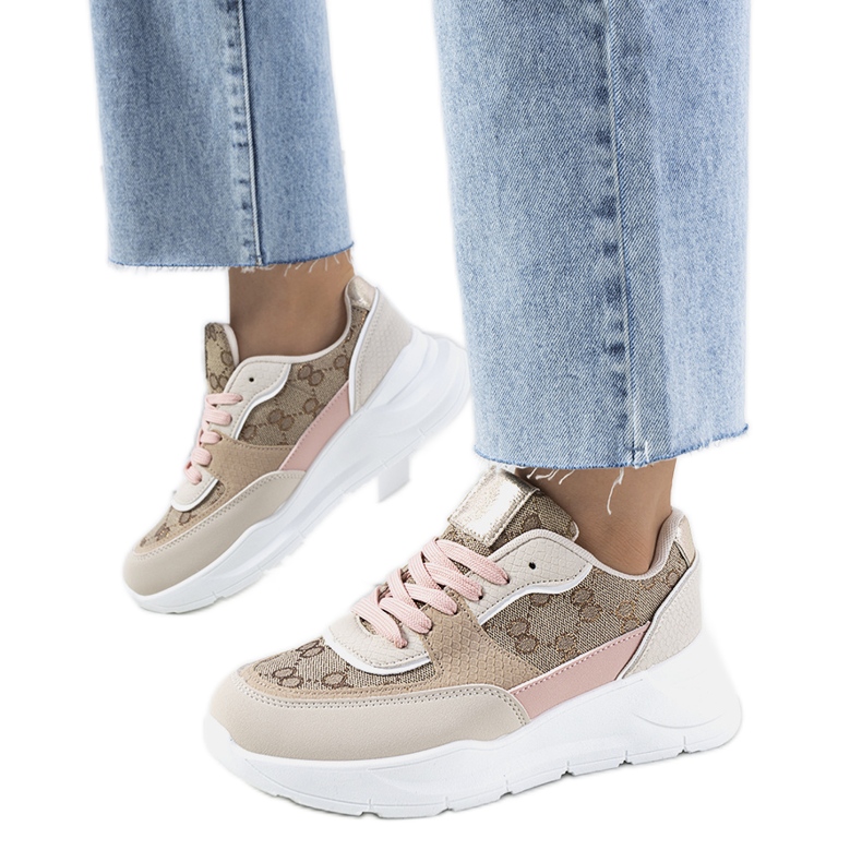 Sneakers da donna Elyne beige