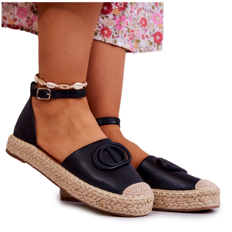 FE1 Espadrillas Con Decorazione Nells Nera nero