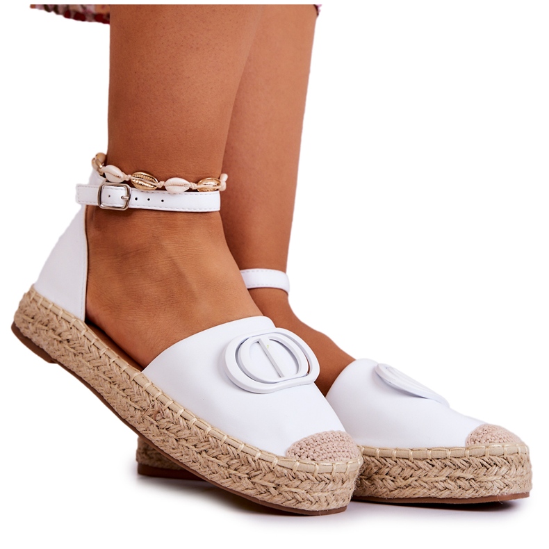 FE1 Espadrillas Con Decorazione Nells Bianca