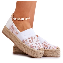 FE1 Espadrillas slip-on Berkaley bianche da donna bianca