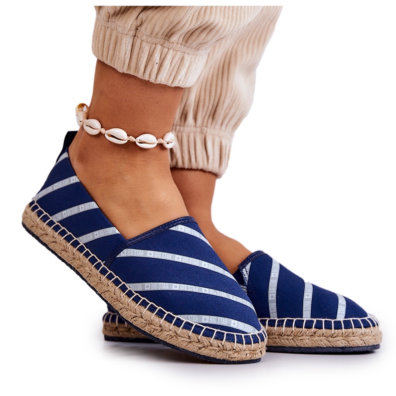 Espadrillas classiche da donna Big Star JJ274960 Blu Navy