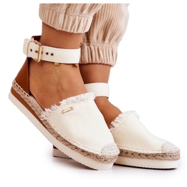 Espadrillas Da Donna Con Fibbia Big Star JJ274886 Beige chiaro
