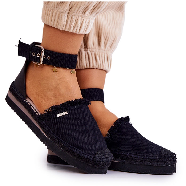 Espadrillas Da Donna Con Fibbia Big Star JJ274888 Nero
