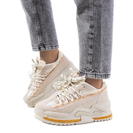 Sneakers beige da donna Savanne