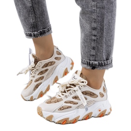 Sneakers beige da donna di Melsen