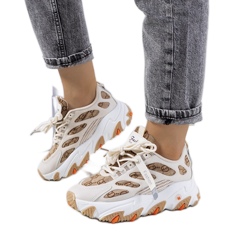 Sneakers beige da donna di Melsen