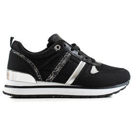 Sweet Shoes Sneakers comode classiche nero d'argento