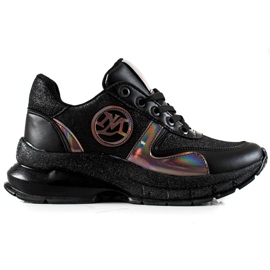 TRENDI Sneakers Con Glitter nero