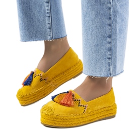 Espadrillas gialle sulla piattaforma Pisquid giallo