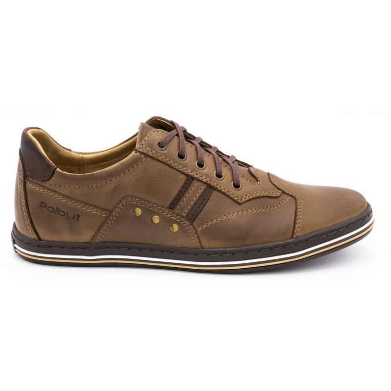 Polbut 1801 scarpe da uomo casual marroni marrone