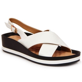 Sandali con zeppa Vinceza W JAN117B bianco