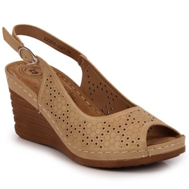 Sandali con zeppa eVento W EVE349B beige