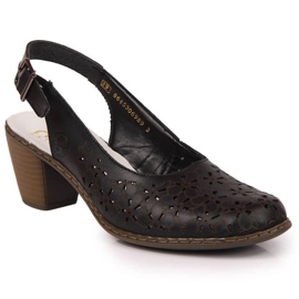Sandali traforati Rieker W RKR531 neri nero
