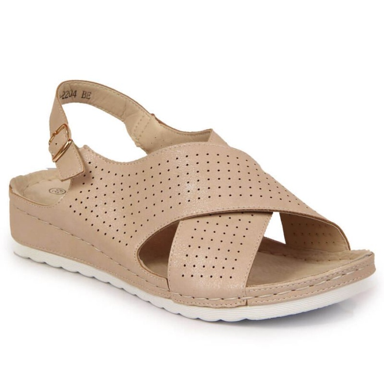 Sandali con zeppa Vinceza W JAN106B beige