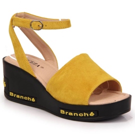 Sandali con zeppa Vinceza W JAN108B gialli giallo