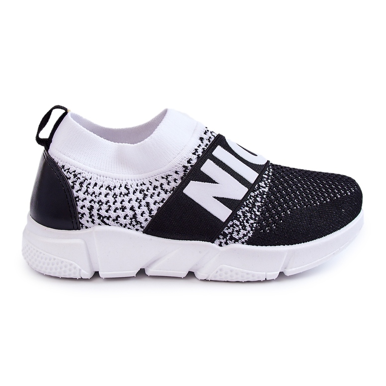 PA1 Slip-on sportivo per bambini Cobby bianco e nero bianca