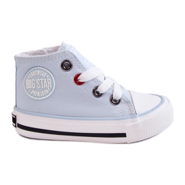 Sneakers alte per bambini con cerniera Big Star HH374088 Blu
