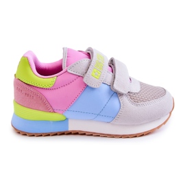 Scarpe sportive per bambini Memory Foam Big Star JJ374252 rosa-blu grigio
