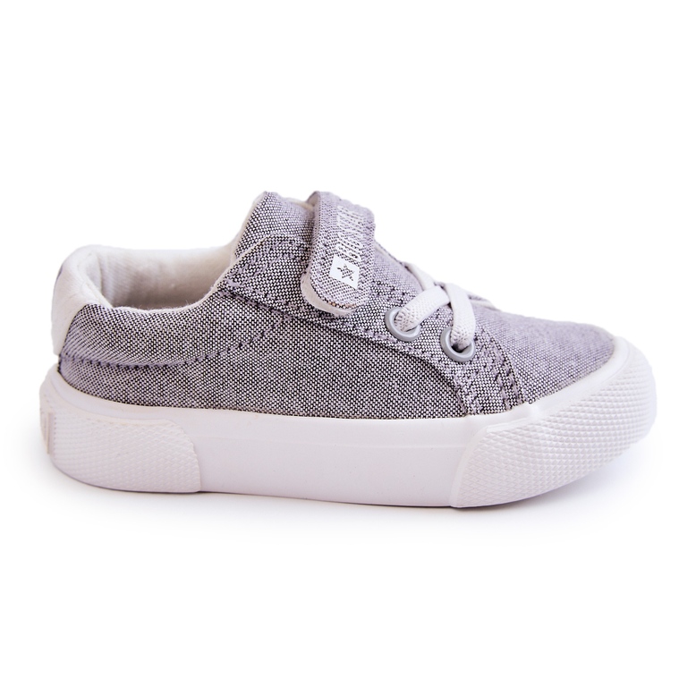 Sneakers Basse Da Bambino Con Velcro Big Star JJ374107 Grigie grigio