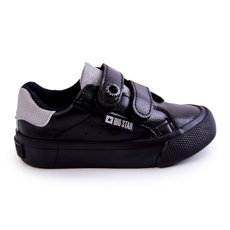 Sneakers Bambino Con Velcro Big Star JJ374110 Nero-Grigio