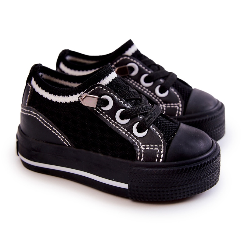 Sneakers da bambino Big Star JJ374393 Nere nero
