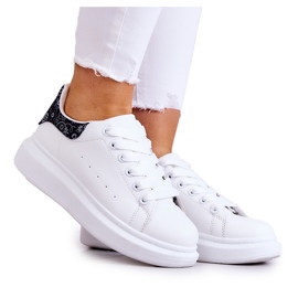 FE1 Scarpe Sportive Classiche Da Donna Nere e Bianche Meleris bianca