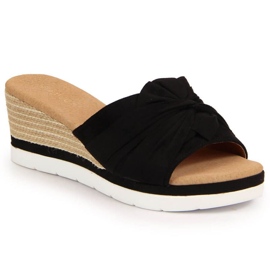 Ciabatte con zeppa Potocki W WOL71A nere nero